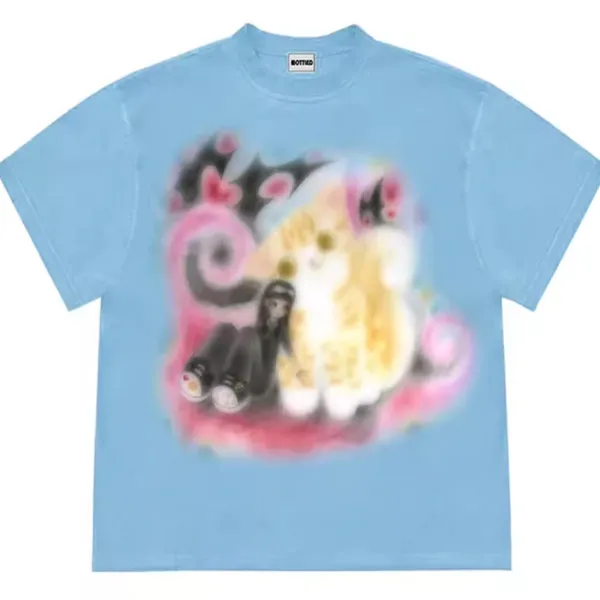 Aesthetic T-Shirts & Graphic Tees*Boogzel Clothing Graffiti Dreams Cat T-Shirt