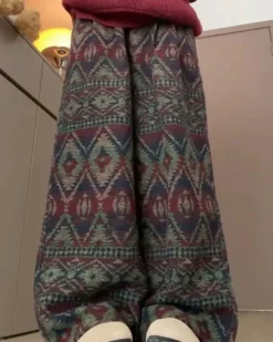 Pants & Trousers*Boogzel Clothing Grandma Aesthetic Patterned Pants Multi