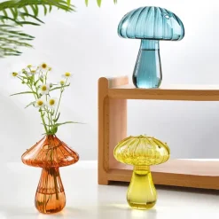 Flower Vases|Aesthetic Room Decor*Boogzel Clothing Grandma's House Nordic Mushroom Glass Vase