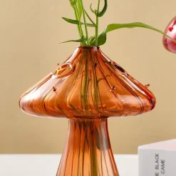 Flower Vases|Aesthetic Room Decor*Boogzel Clothing Grandma's House Nordic Mushroom Glass Vase