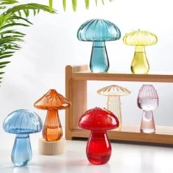 Flower Vases|Aesthetic Room Decor*Boogzel Clothing Grandma's House Nordic Mushroom Glass Vase