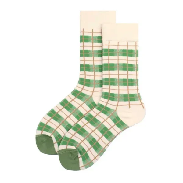 Socks*Boogzel Clothing Green Aesthetic Crew Socks