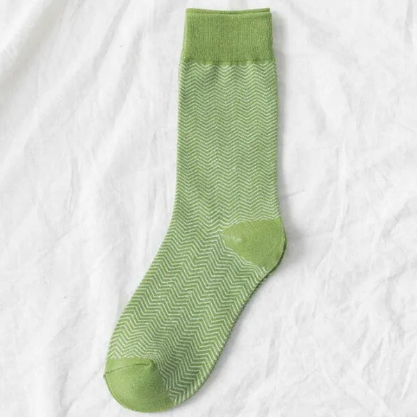 Socks*Boogzel Clothing Green Aesthetic Crew Socks
