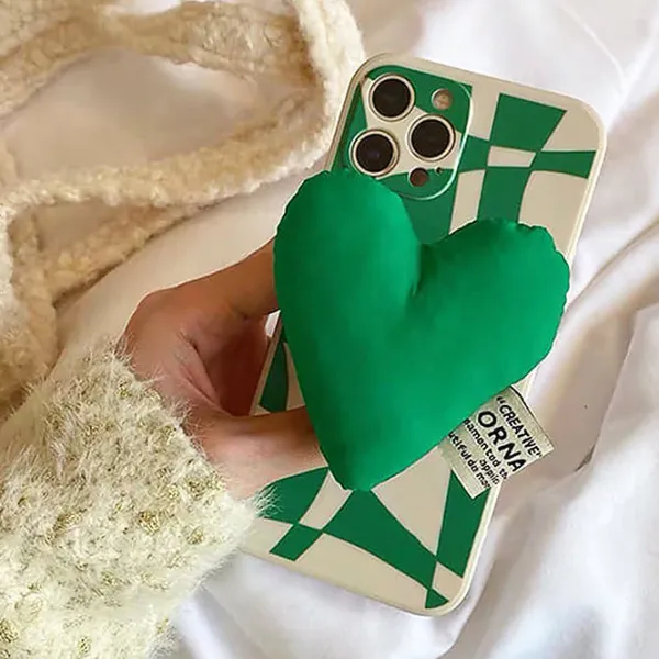 Iphone Cases*Boogzel Clothing Heart Checkered iPhone Case Green