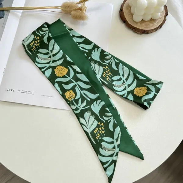 Other*Boogzel Clothing Satin Scarf Green