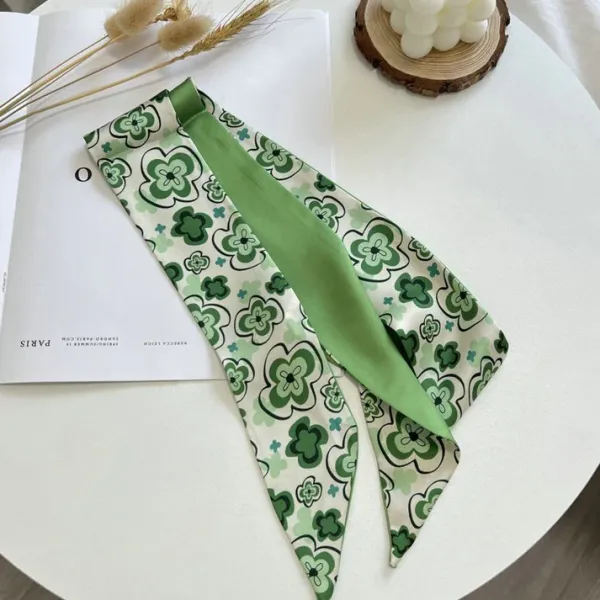 Other*Boogzel Clothing Satin Scarf Green