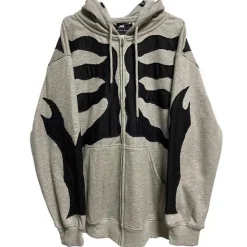 Hoodies*Boogzel Clothing Skeleton Hoodie Grey