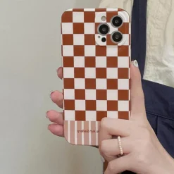 Iphone Cases*Boogzel Clothing Groovy Mirror Checker iPhone Case Brown