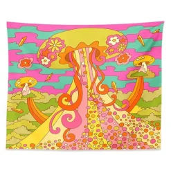 Posters / Tapestry*Boogzel Clothing Groovy Mushroom Tapestry Multi