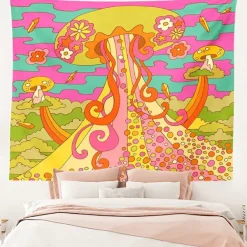 Posters / Tapestry*Boogzel Clothing Groovy Mushroom Tapestry Multi