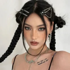 Hair Accessories*Boogzel Clothing Grunge Aesthetic Black Hair Clip