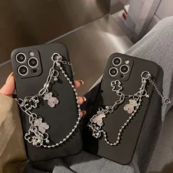 Iphone Cases*Boogzel Clothing Grunge Aesthetic Chain iPhone Case Black