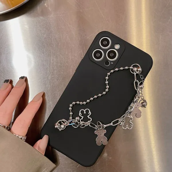 Iphone Cases*Boogzel Clothing Grunge Aesthetic Chain iPhone Case Black