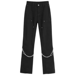 Jeans*Boogzel Clothing Grunge Aesthetic Chain Jeans