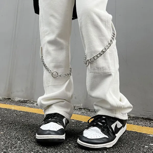 Jeans*Boogzel Clothing Grunge Aesthetic Chain Jeans