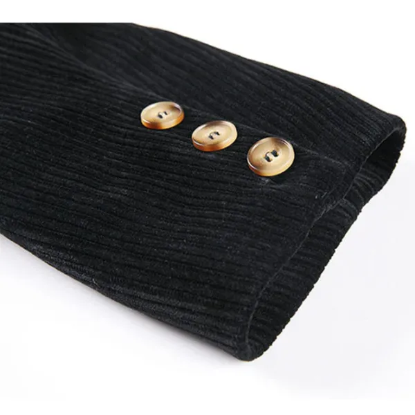 Coats & Jackets*Boogzel Clothing Grunge Aesthetic Cord Jacket Black