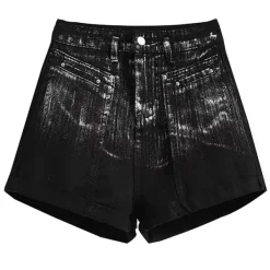 Shorts*Boogzel Clothing Grunge Aesthetic Denim Shorts Black
