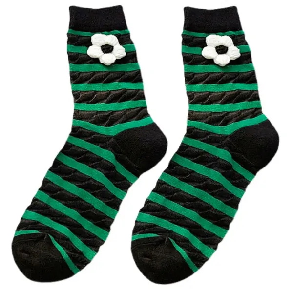 Socks*Boogzel Clothing Grunge Aesthetic Flower Socks