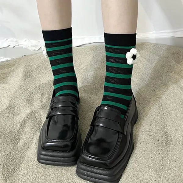 Socks*Boogzel Clothing Grunge Aesthetic Flower Socks