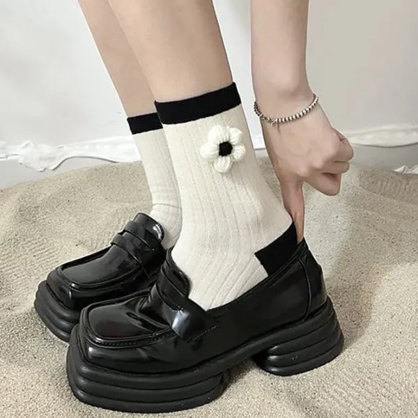 Socks*Boogzel Clothing Grunge Aesthetic Flower Socks