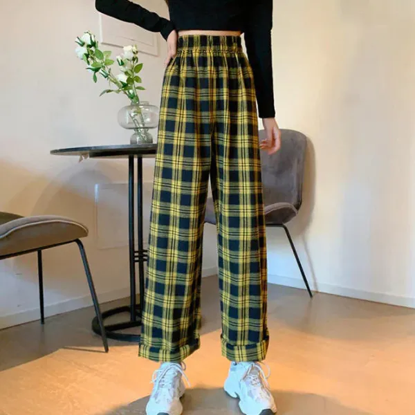 Pants & Trousers*Boogzel Clothing Grunge Aesthetic Plaid Pants