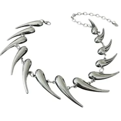 Necklaces & Chokers*Boogzel Clothing Grunge Aesthetic Spike Choker Necklace Silver