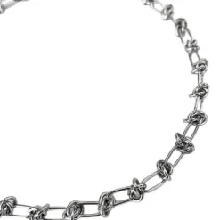 Necklaces & Chokers*Boogzel Clothing Grunge Aesthetic Wire Choker Silver