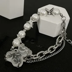 Bracelts*Boogzel Clothing Grunge Bear Aesthetic Bracelet Silver
