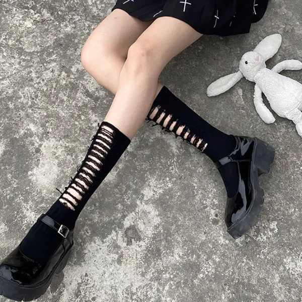Socks*Boogzel Clothing Grunge Distressed Socks