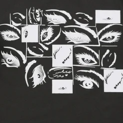 Long Sleeve Tops*Boogzel Clothing Grunge Eyes Long Sleeve Tee Grey