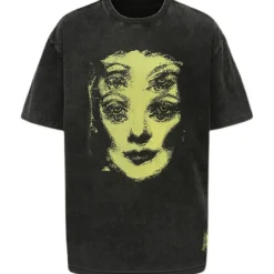 Aesthetic T-Shirts & Graphic Tees*Boogzel Clothing Grunge Ghost Face Graphic T-Shirt Black/green