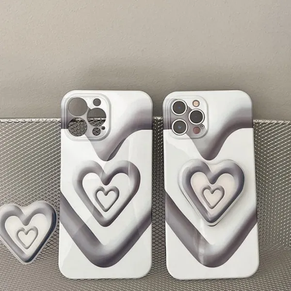 Iphone Cases*Boogzel Clothing Grunge Heart iPhone Case Black/white