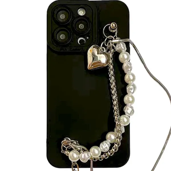 Iphone Cases*Boogzel Clothing Grunge Pearl Chain iPhone Case Black