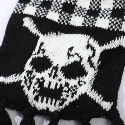 Other*Boogzel Clothing Grunge Skull Knitted Scarf