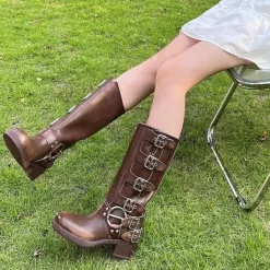 Classics|Boots / Platform Boots*Boogzel Clothing Grunge Sleaze Buckle Boots