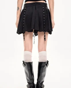 Skirts*Boogzel Clothing Grunge Sleaze Layered Mini Skirt Black