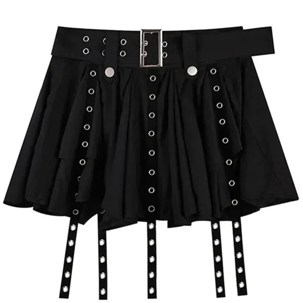 Skirts*Boogzel Clothing Grunge Sleaze Layered Mini Skirt Black