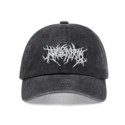 Hats|Mens*Boogzel Clothing Grunge Washed Baseball Cap DarkGrey