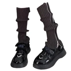 Other|Socks*Boogzel Clothing Grunge Zip Up Leg Warmers