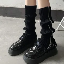 Other|Socks*Boogzel Clothing Grunge Zip Up Leg Warmers