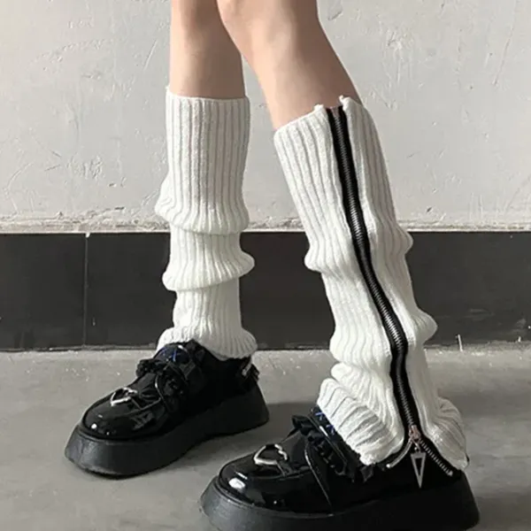 Other|Socks*Boogzel Clothing Grunge Zip Up Leg Warmers