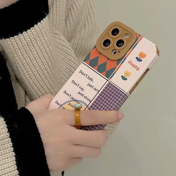 Iphone Cases*Boogzel Clothing Happy Patchwork iPhone Case