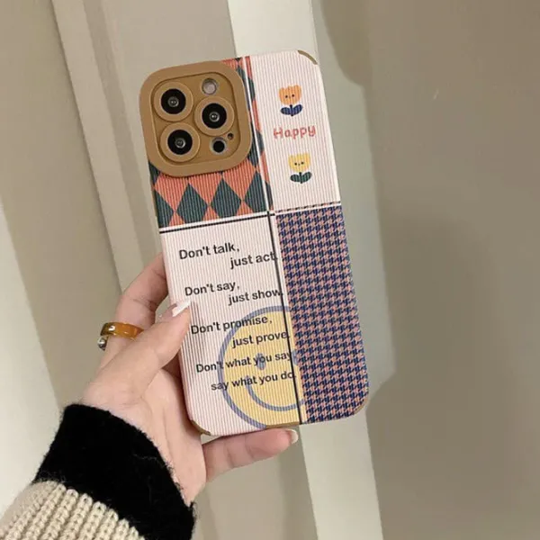 Iphone Cases*Boogzel Clothing Happy Patchwork iPhone Case