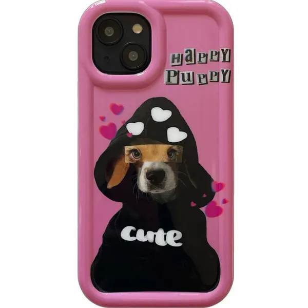 Iphone Cases*Boogzel Clothing Happy Puppy iPhone Case Pink