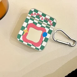 Iphone Cases*Boogzel Clothing Happy Time Plaid Airpods Case Green/pink