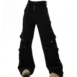 Jeans*Boogzel Clothing Hashtag Drama Cargo Jeans Black
