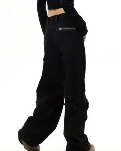 Jeans*Boogzel Clothing Hashtag Drama Cargo Jeans Black