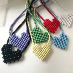 Bags & Purses*Boogzel Clothing Heart Beaded Handbag