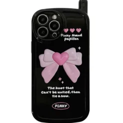 Iphone Cases*Boogzel Clothing Heart Bow iPhone Case Black/pink