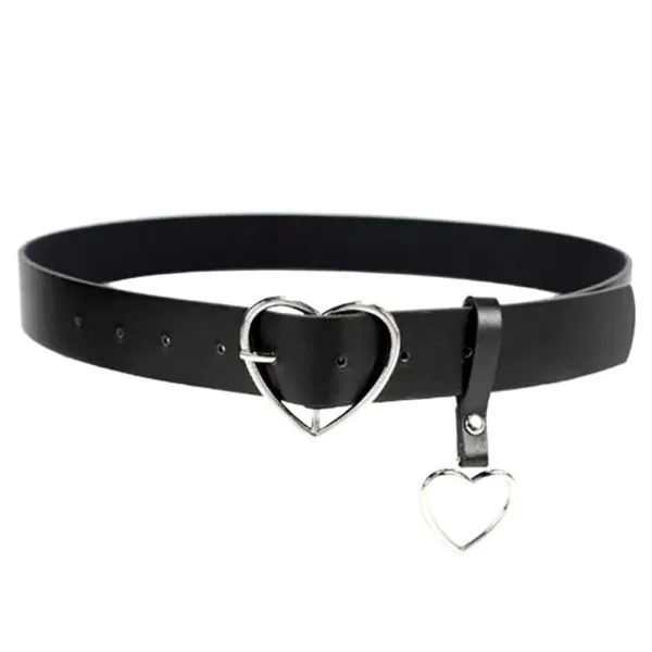 Other|Belts & Chains*Boogzel Clothing Heart Buckle Belt Black